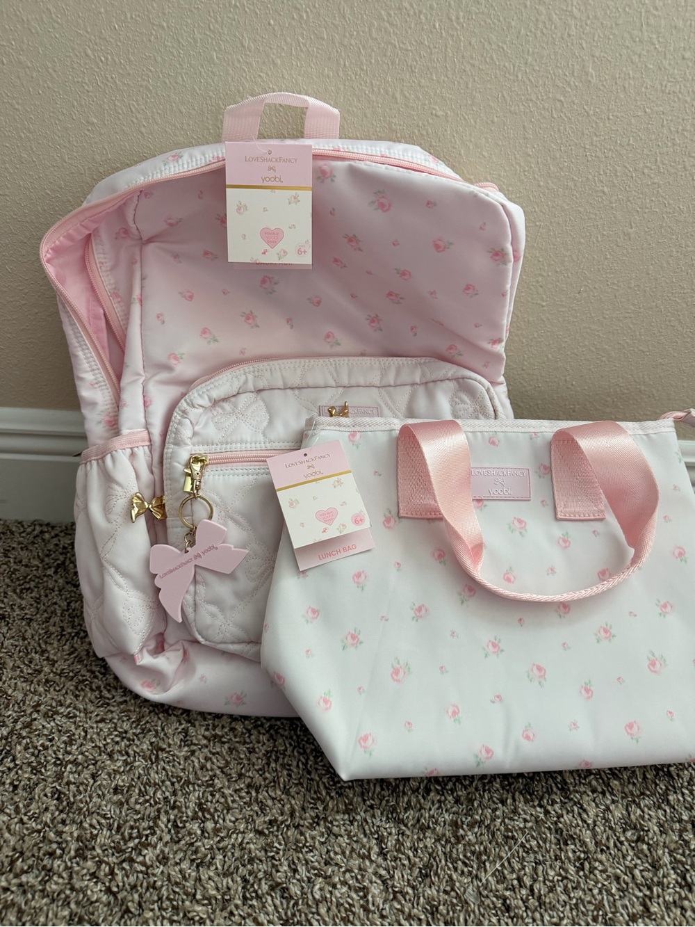 SALE‼️ LoveShackFancy backpack + lunch bag